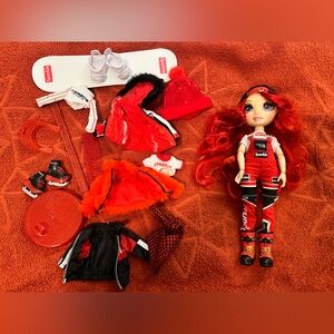 Rainbow High Ruby Doll with Winterbreak Accessories